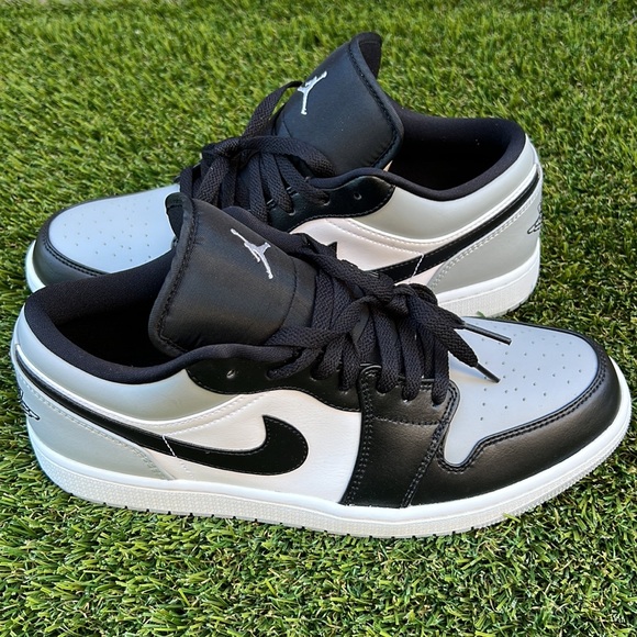 Nike Other - AIR JORDAN 1 LOW NIKE LT SMOKE GREY BLACK WHITE MENS SNEAKERS 11